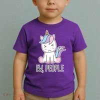 Ew People Funny Cute Unicorn Toddler T-Shirt thumb 2