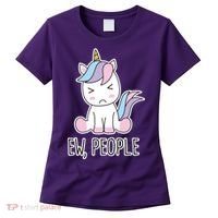 Ew People Funny Cute Unicorn Women's T-Shirt thumb 0