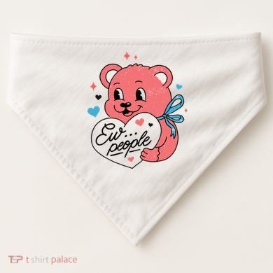 Ew People Teddy Bear USA-Made Doggie Bandana