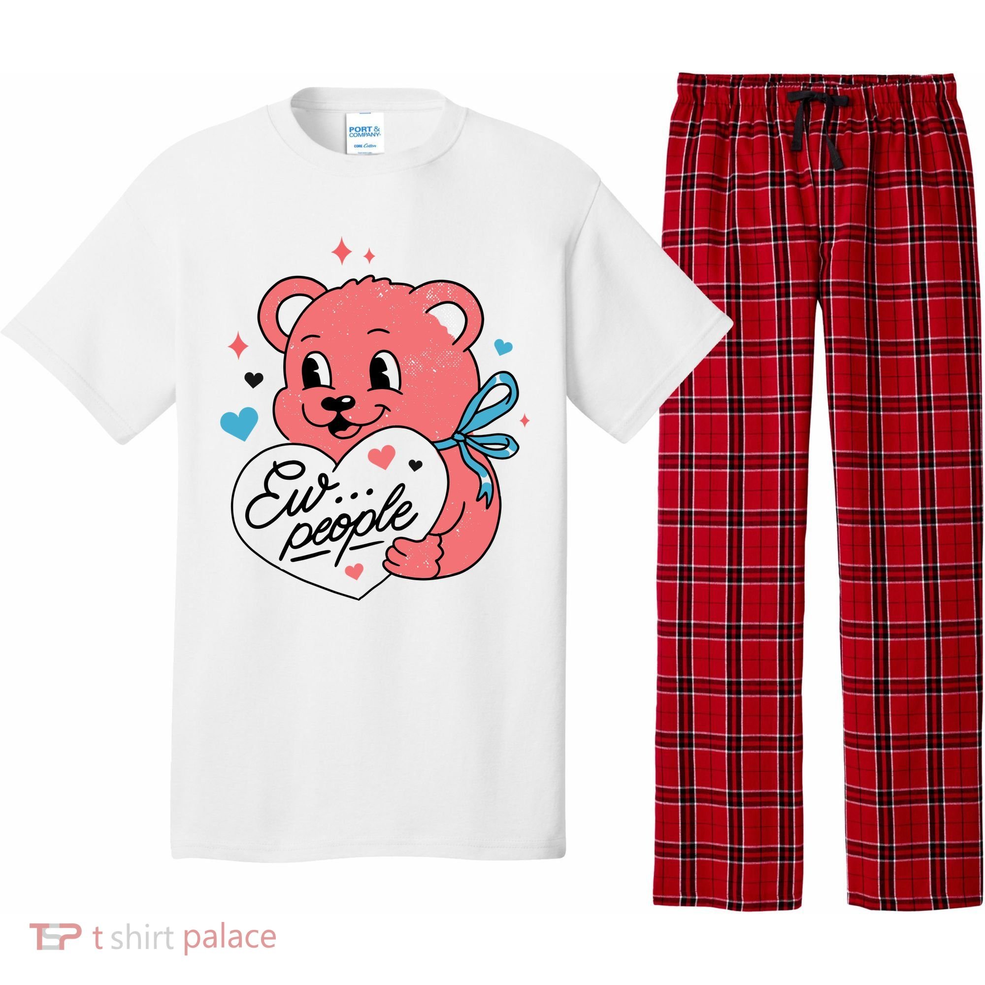 Ew People Teddy Bear Pajama Set