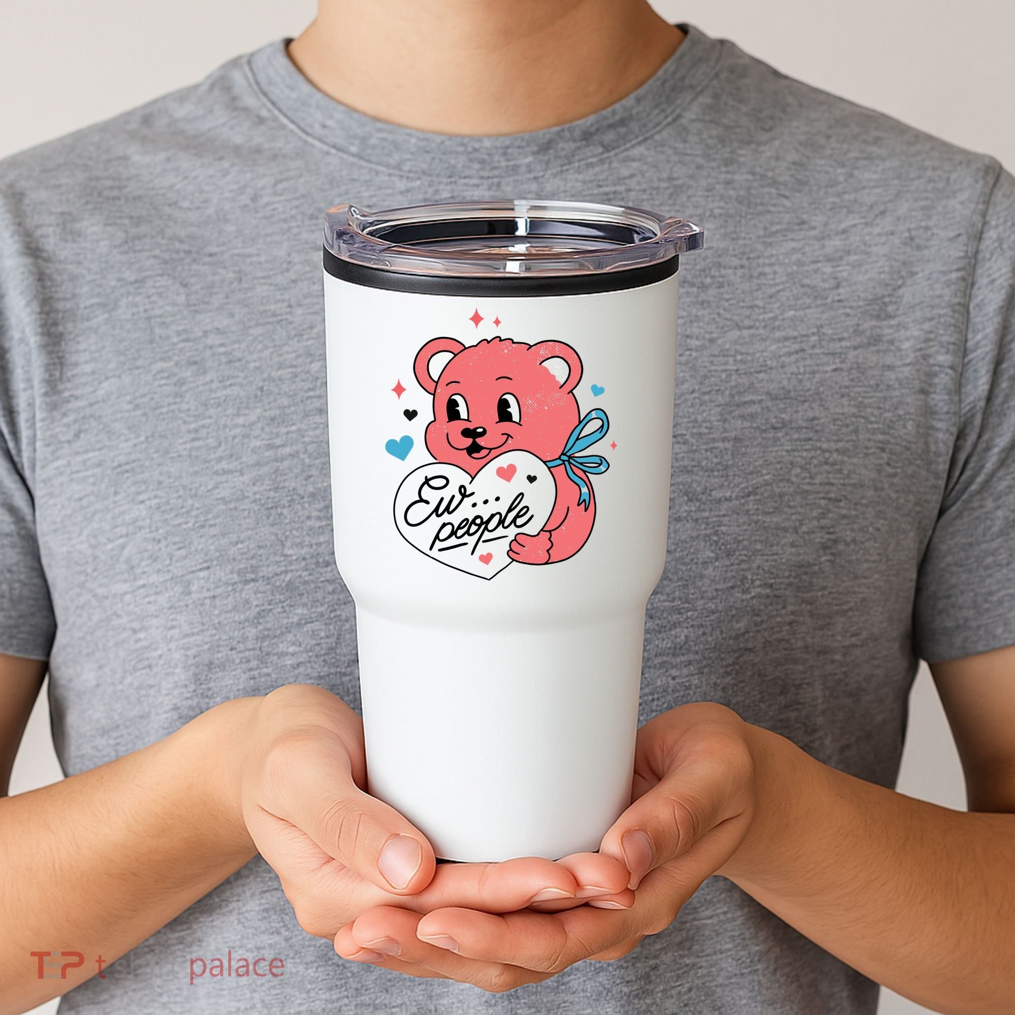 Ew People Teddy Bear Tumbler