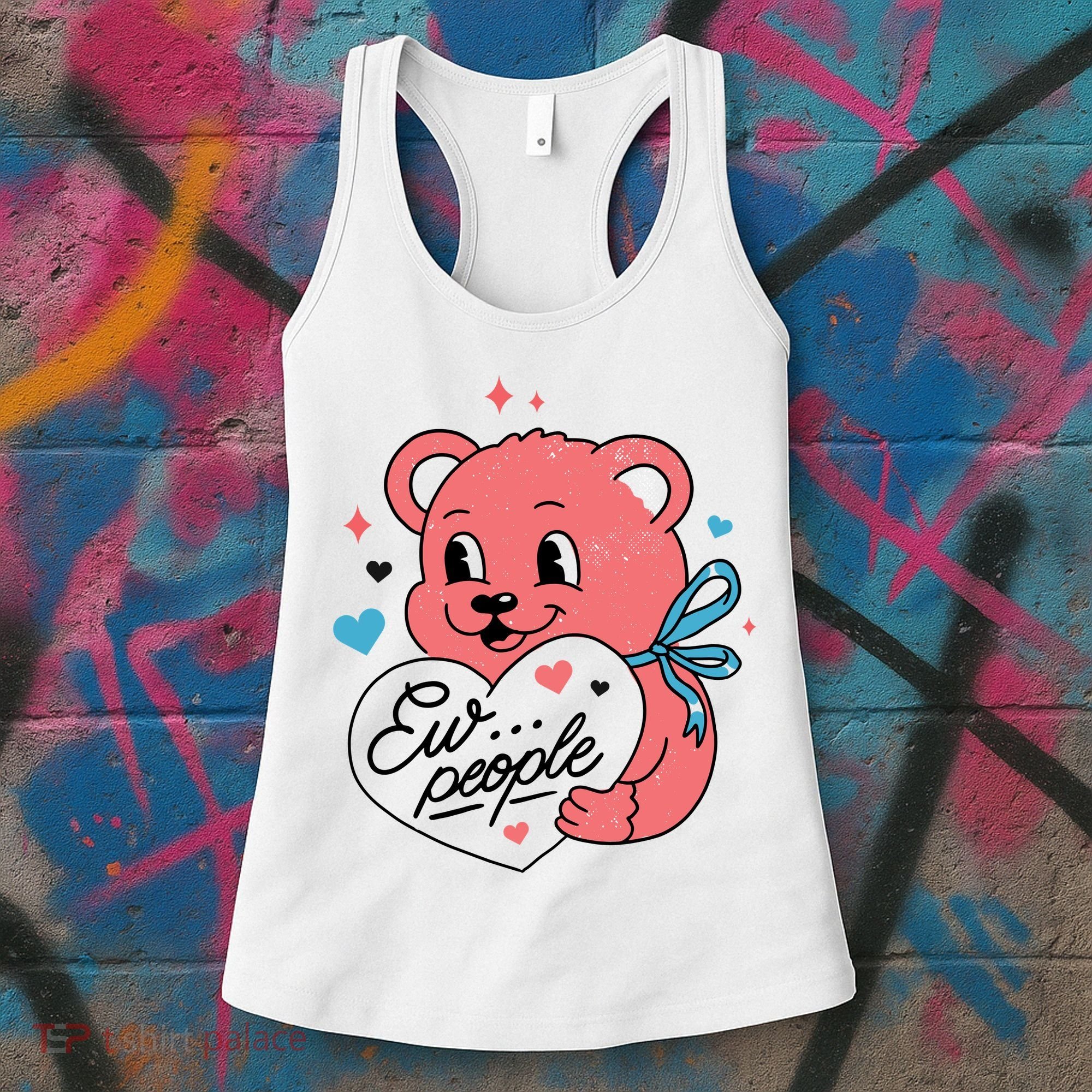 Ew People Teddy Bear Women's Tank Top