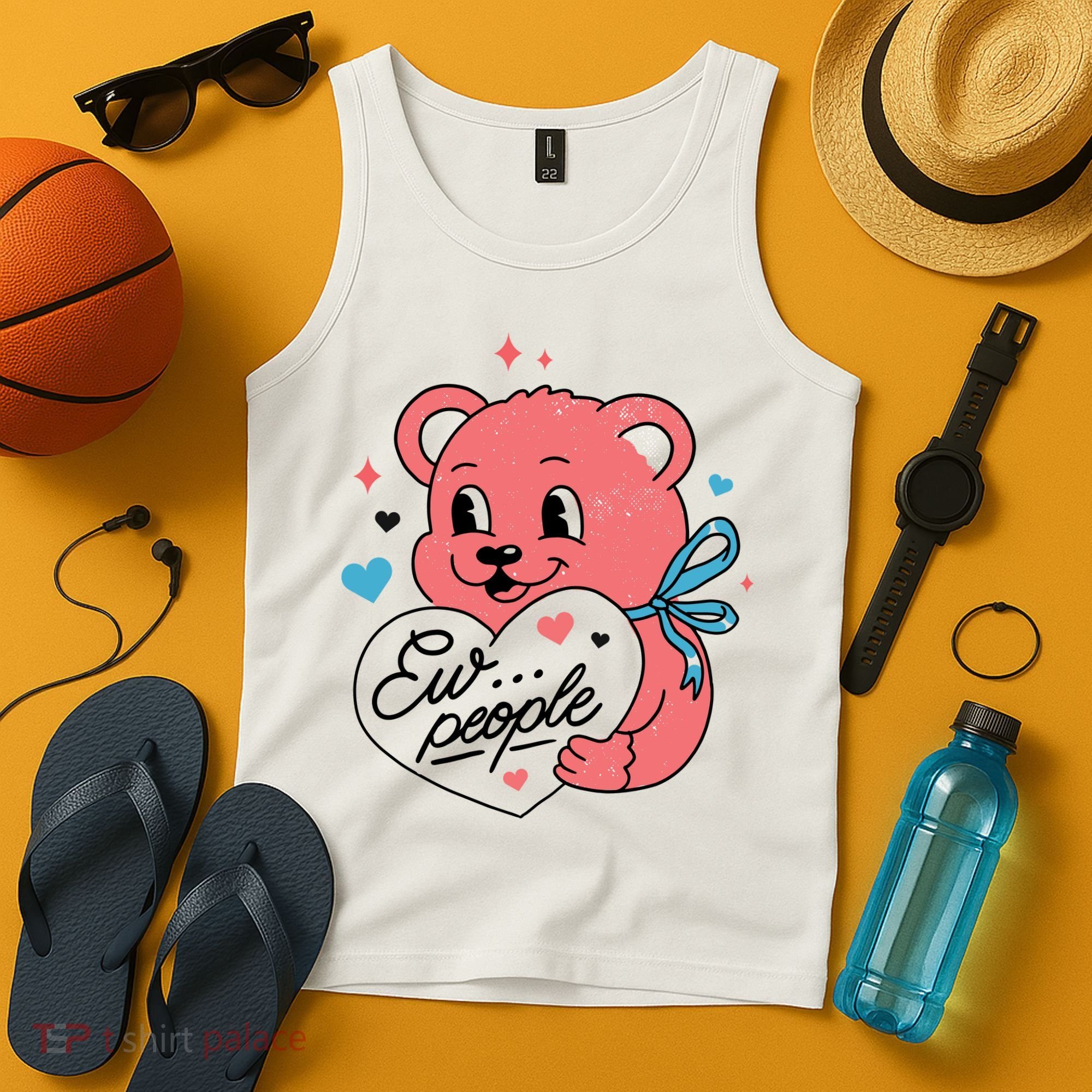 Ew People Teddy Bear Tank Top