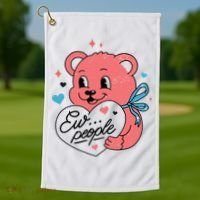 Ew People Teddy Bear Golf Towel thumb 1