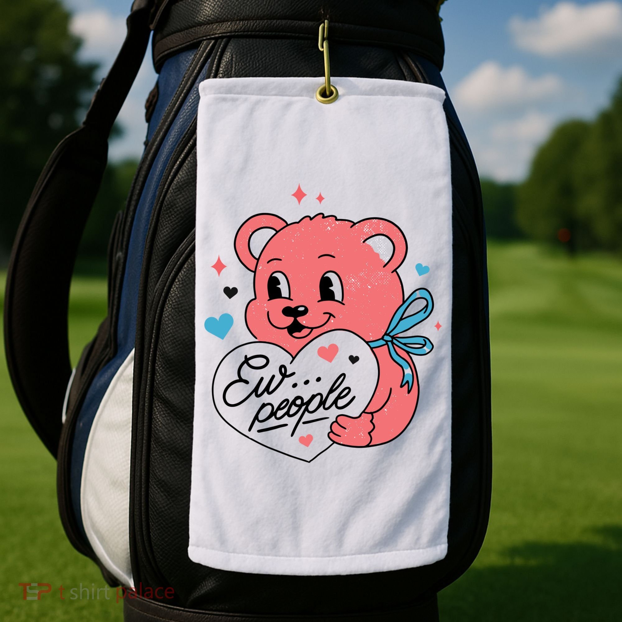 Ew People Teddy Bear Golf Towel
