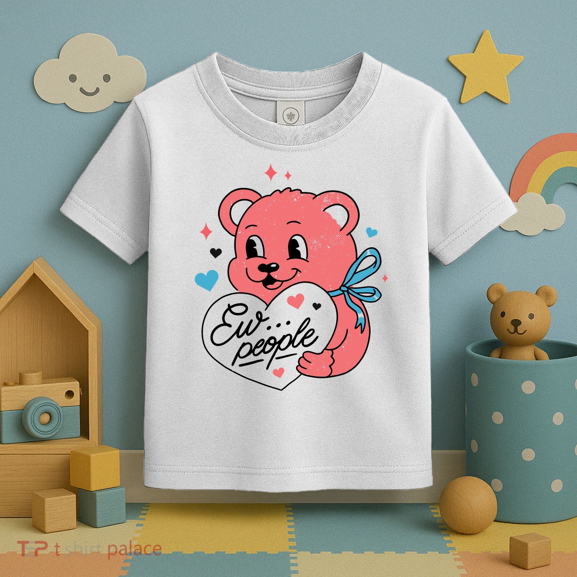 Ew People Teddy Bear Toddler T-Shirt