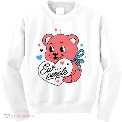 Ew People Teddy Bear Kids Sweatshirt