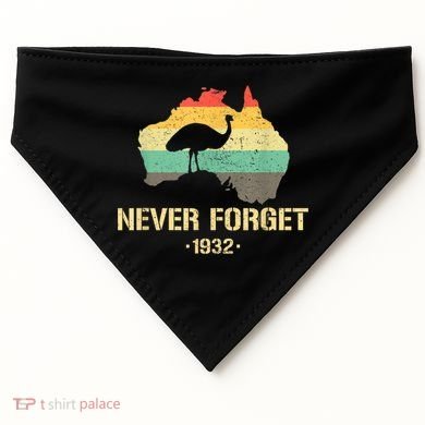 Emu War 1932 Funny Australia History USA-Made Doggie Bandana