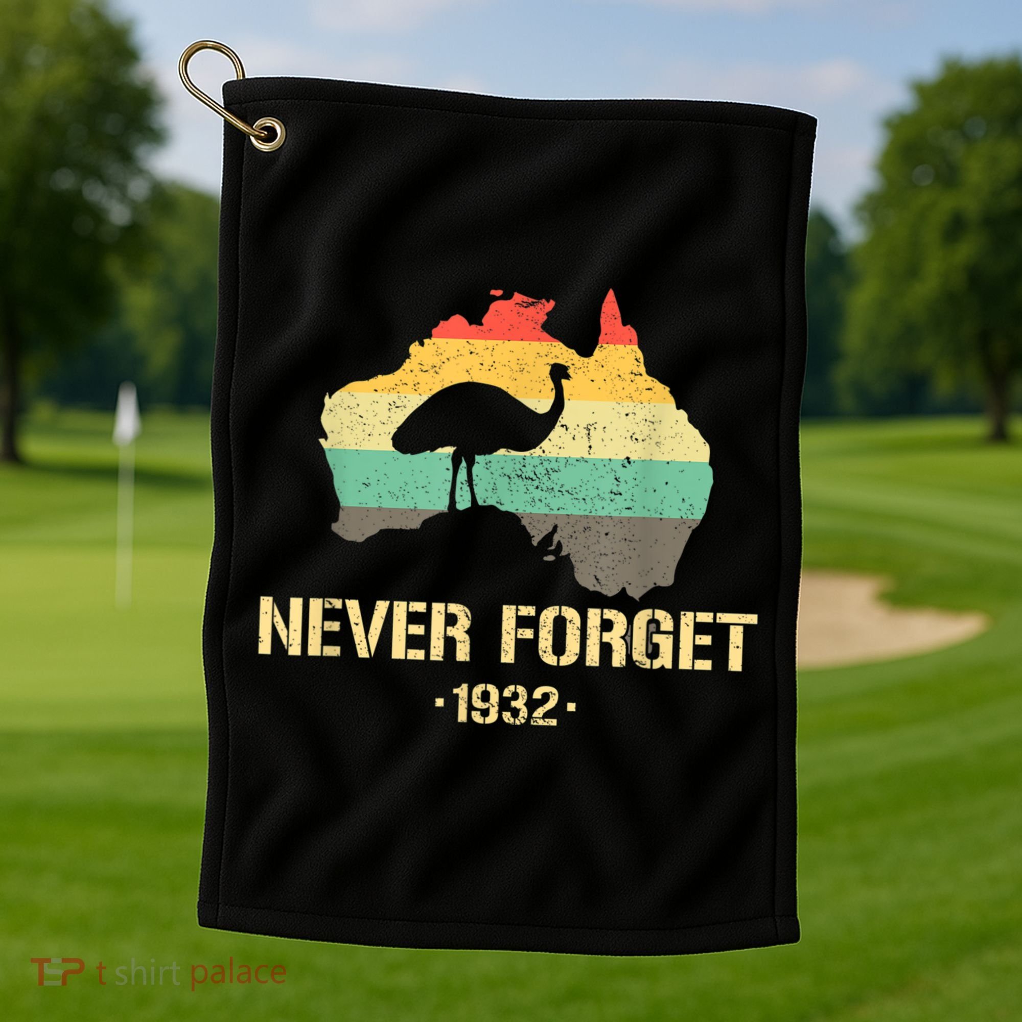 Emu War 1932 Funny Australia History Golf Towel