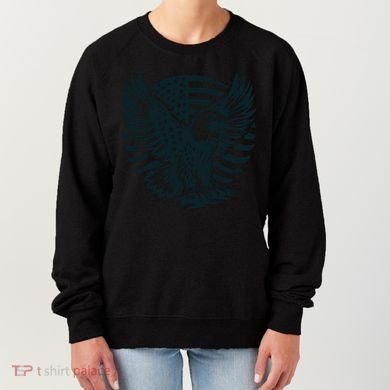 Eagle With American Flag Women's Sweatshirt