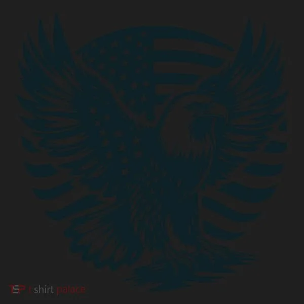 Eagle With American Flag Women's Sweatshirt