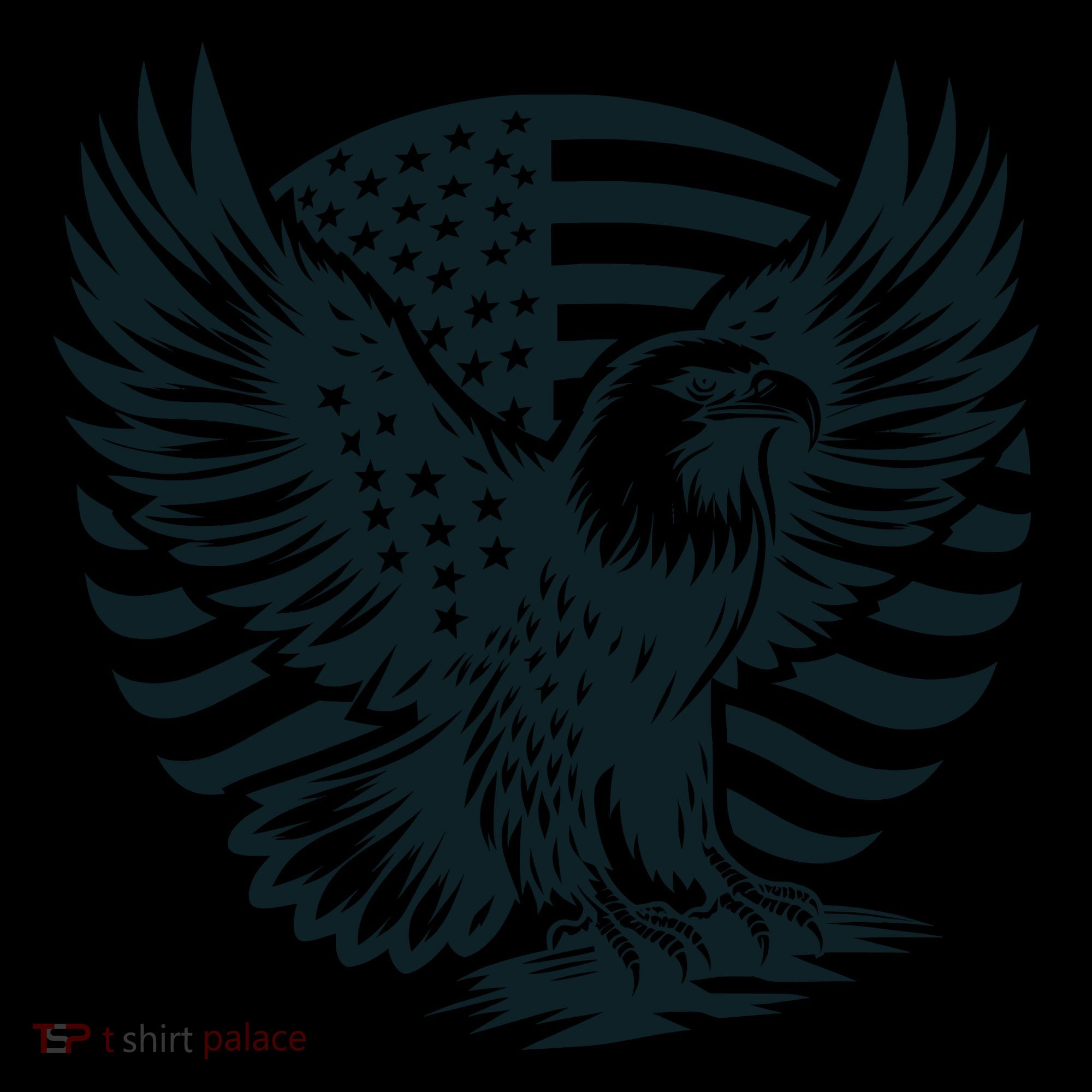 Eagle With American Flag Backpack