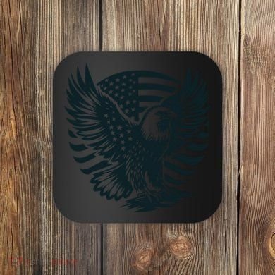 Eagle With American Flag Coaster