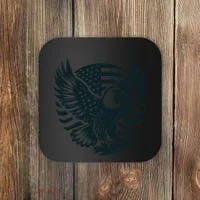 Eagle With American Flag Coaster thumb 0