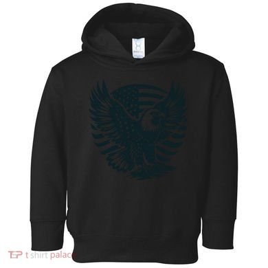 Eagle With American Flag Toddler Hoodie