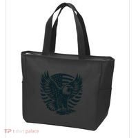 Eagle With American Flag Tote Bag thumb 3