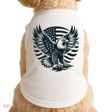 Eagle With American Flag Doggie Tank