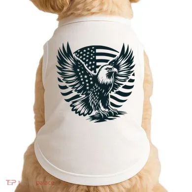 Eagle With American Flag Doggie Tank