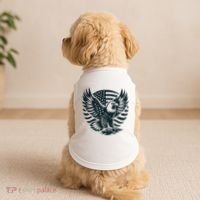 Eagle With American Flag Doggie Tank thumb 2