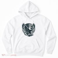 Eagle With American Flag Hoodie thumb 0