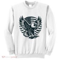 Eagle With American Flag Sweatshirt thumb 0