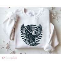 Eagle With American Flag Sweatshirt thumb 2
