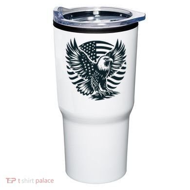 Eagle With American Flag Tumbler