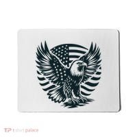 Eagle With American Flag Mousepad thumb 0