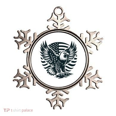 Eagle With American Flag Ornament