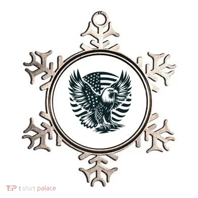 Eagle With American Flag Ornament