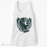 Eagle With American Flag Women's Tank Top thumb 0