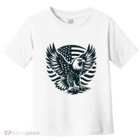 Eagle With American Flag Toddler T-Shirt thumb 0