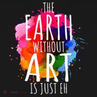 Earth Without Art Is Just Eh Painting Artist Pun Art Teacher  Women's Hoodie thumb 2