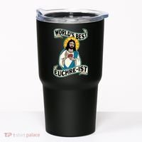 Euchre WorldS Best Euchre Ist Jesus Pun Tumbler thumb 0