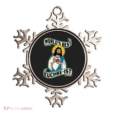 Euchre WorldS Best Euchre Ist Jesus Pun Ornament