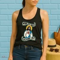 Euchre WorldS Best Euchre Ist Jesus Pun Women's Tank Top thumb 2