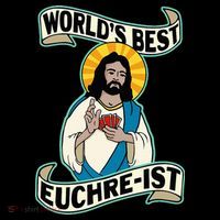 Euchre WorldS Best Euchre Ist Jesus Pun Women's Tank Top thumb 5