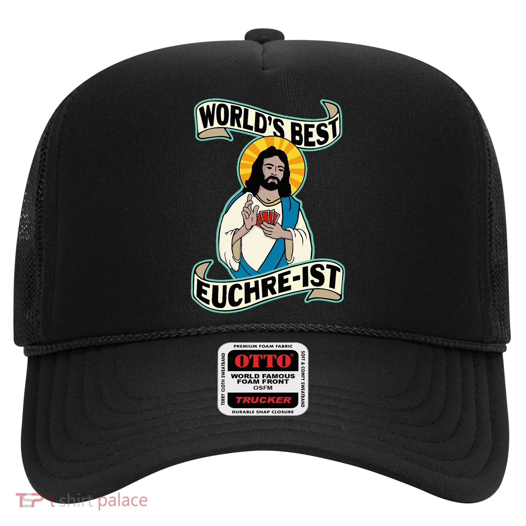 Euchre WorldS Best Euchre Ist Jesus Pun Hat