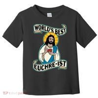 Euchre WorldS Best Euchre Ist Jesus Pun Toddler T-Shirt thumb 0
