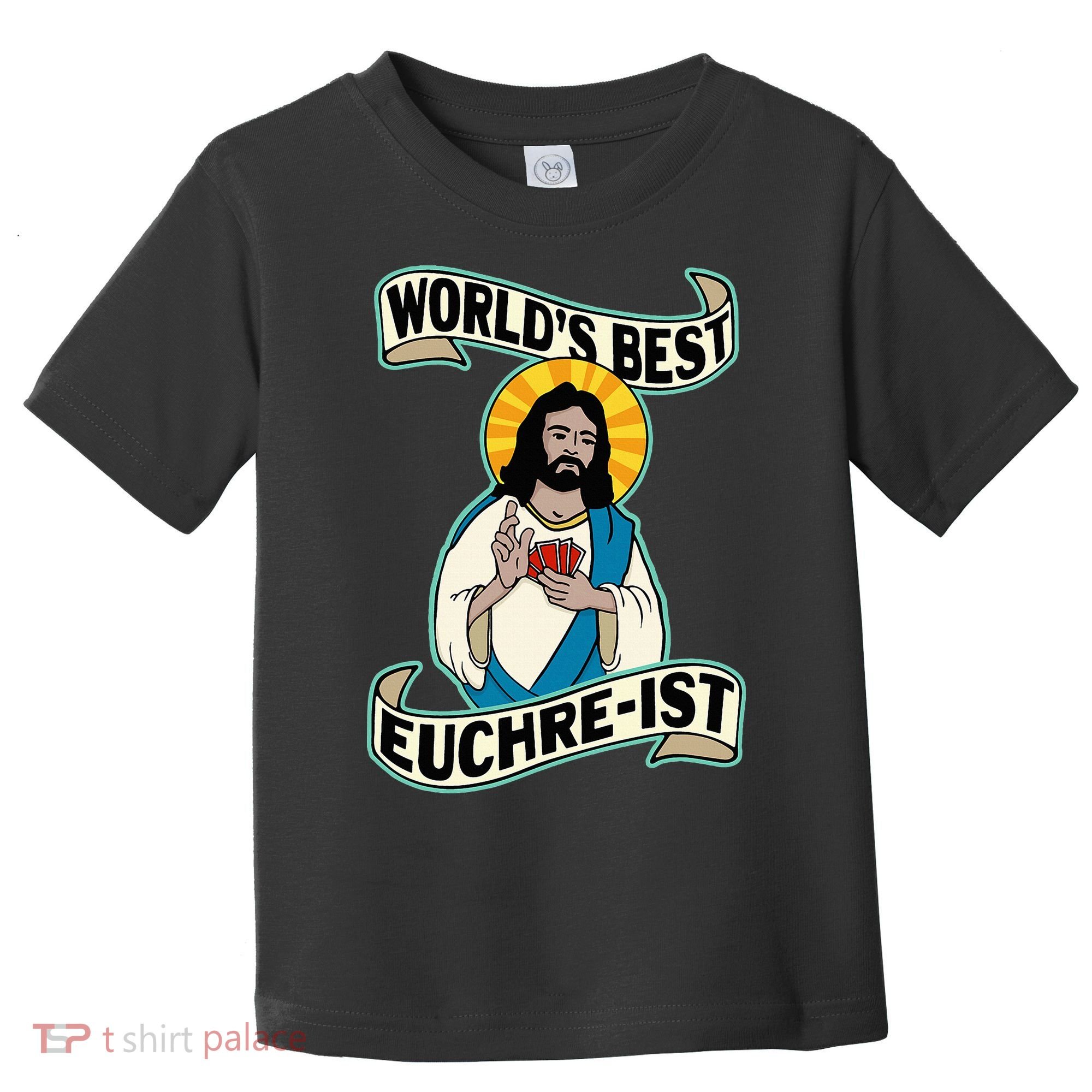 Euchre WorldS Best Euchre Ist Jesus Pun Toddler T-Shirt