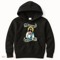 Euchre WorldS Best Euchre Ist Jesus Pun Kids Hoodie thumb 0