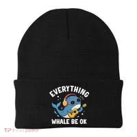 Everything Whale Be OK Beanie thumb 0