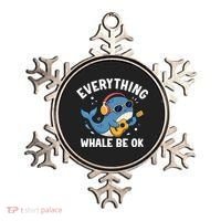 Everything Whale Be OK Ornament thumb 0
