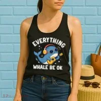 Everything Whale Be OK Women's Tank Top thumb 2