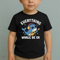 Everything Whale Be OK Toddler T-Shirt thumb 2