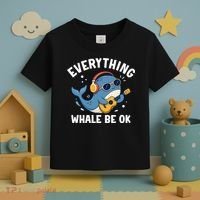 Everything Whale Be OK Toddler T-Shirt thumb 3