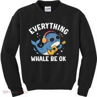 Everything Whale Be OK Kids Sweatshirt thumb 0