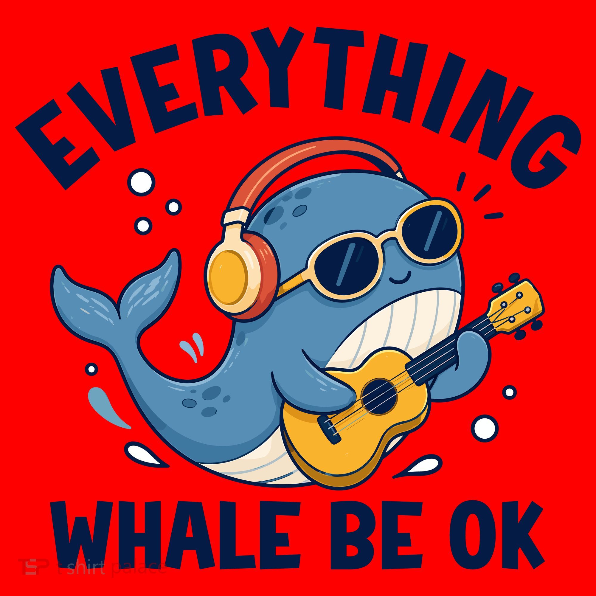 Everything Whale Be OK Santa Hat