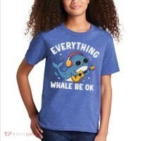 Everything Whale Be OK Kids T-Shirt thumb 2