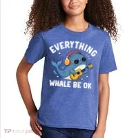 Everything Whale Be OK Kids T-Shirt thumb 2
